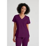 One Racer Scrub Top Wine 2Xl