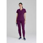 One Pulse Scrub Top Wine 4Xl