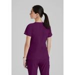 One Pulse Scrub Top Wine 5Xl