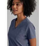 One Racer Scrub Top Steel 5Xl