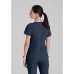One Pulse Scrub Top Steel 3Xl