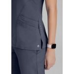 One Pulse Scrub Top Steel 4Xl