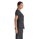 Breeze Womens Scrub Top Pewter S