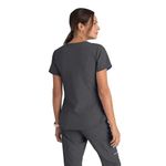 Breeze Womens Scrub Top Pewter Xl