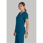 Breeze Womens Scrub Top Bah Blue Xl