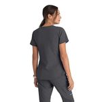 Breeze Womens Scrub Top Pewter 5Xl