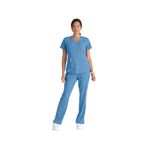 Breeze Womens Scrub Top Ceil Blu 2Xl