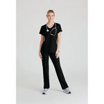 Reliance Womens Scrub Top Black M
