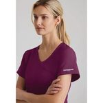 Reliance Womens Scrub Top Wine Xs