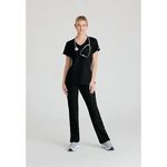 Reliance Womens Scrub Top Black 3Xl