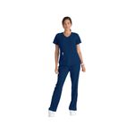 Breeze Womens Scrub Top Navy Xxs