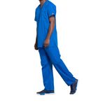 Prof V-Neck Scrub Top Ro Blue 3Xl
