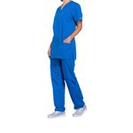 Prof V-Neck Scrub Top Ro Blue 3Xl