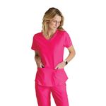 Breeze Womens Scrub Top Vib Pink 4Xl