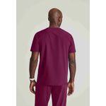 One Velocity Scrub Top Wine 2Xl