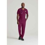 One Velocity Scrub Top Wine 2Xl