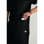 Skt193 Thesis Scrub Top Black 5Xl