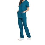 Unisex Scrub Set Top/Trs Car Blu 3Xl