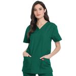 Unisex Scrub Set Top/Trs Hnt Grn S