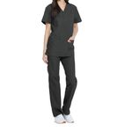 Unisex Scrub Set Top/Trs Pewter S