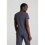 Serene Knit Scrub Top Pewter 2Xs