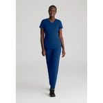 Serene Knit Scrub Top Navy 2Xs