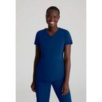 Serene Knit Scrub Top Navy 2Xl