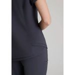 Flow Knit Scrub Top Pewter 2Xs