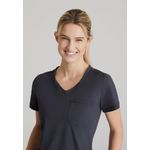 Flow Knit Scrub Top Pewter 2Xs
