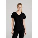 Flow Knit Scrub Top Black 2Xl