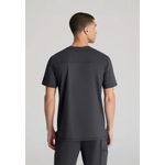 Flex Knit Scrub Top Pewter 3Xl