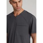 Flex Knit Scrub Top Pewter 3Xl