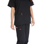 Signature Scrub Top Black Xl