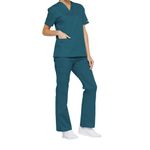 Signature Scrub Top Carib Blue Xl