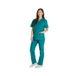 Signature Scrub Top Hunt Green Xl