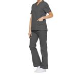 Signature Scrub Top Pewter L
