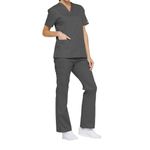 Signature Scrub Top Pewter S
