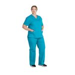 Signature Scrub Top Teal Xs