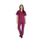 Signature Scrub Top Wine L