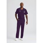 Structure Scrub Trouser Eggplant Xl