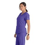 Breeze Womens Scrub Top Grape S