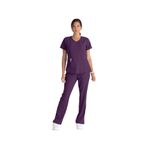 Breeze Womens Scrub Top Eggplant Xxs