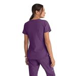 Breeze Womens Scrub Top Eggplant Xxs