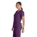 Breeze Womens Scrub Top Eggplant 4Xl