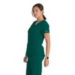 Breeze Womens Scrub Top Hunt Grn 4Xl