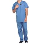 Prof V-Neck Scrub Top Ceil Blue Xs