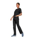4700 Unisex Scrub Top Black S