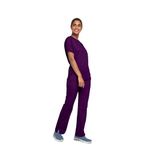 4700 Unisex Scrub Top Eggplant S