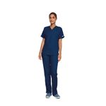 4700 Unisex Scrub Top Navy S