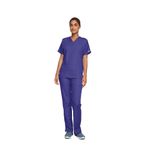 4700 Unisex Scrub Top Grape Xs